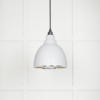 Hammered Nickel Brindley Pendant