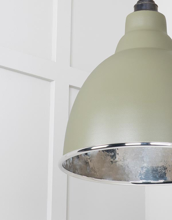 Hammered Nickel Brindley Pendant