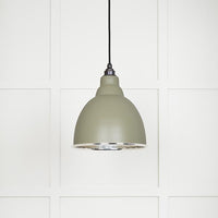 Hammered Nickel Brindley Pendant