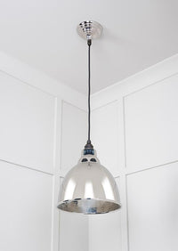 Hammered Nickel Brindley Pendant