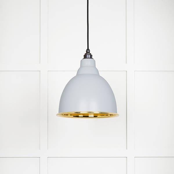 Smooth Brass Brindley Pendant