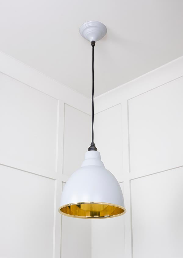 Smooth Brass Brindley Pendant