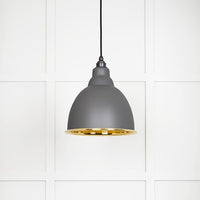 Smooth Brass Brindley Pendant