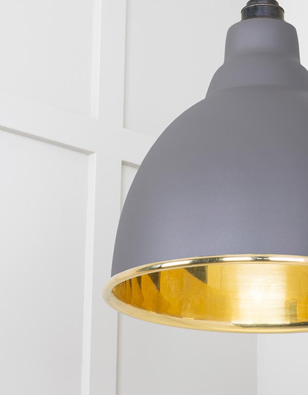 Smooth Brass Brindley Pendant