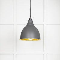 Smooth Brass Brindley Pendant