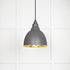 Smooth Brass Brindley Pendant