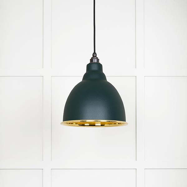 Smooth Brass Brindley Pendant