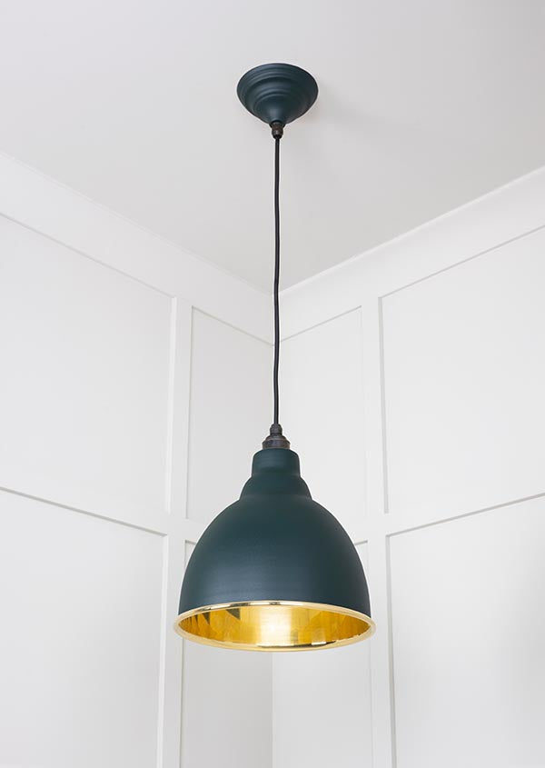 Smooth Brass Brindley Pendant