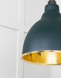 Smooth Brass Brindley Pendant