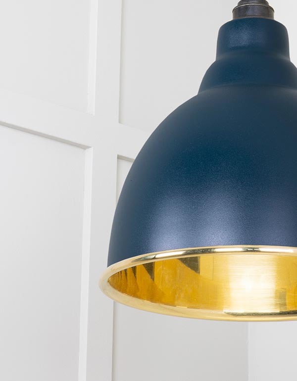 Smooth Brass Brindley Pendant