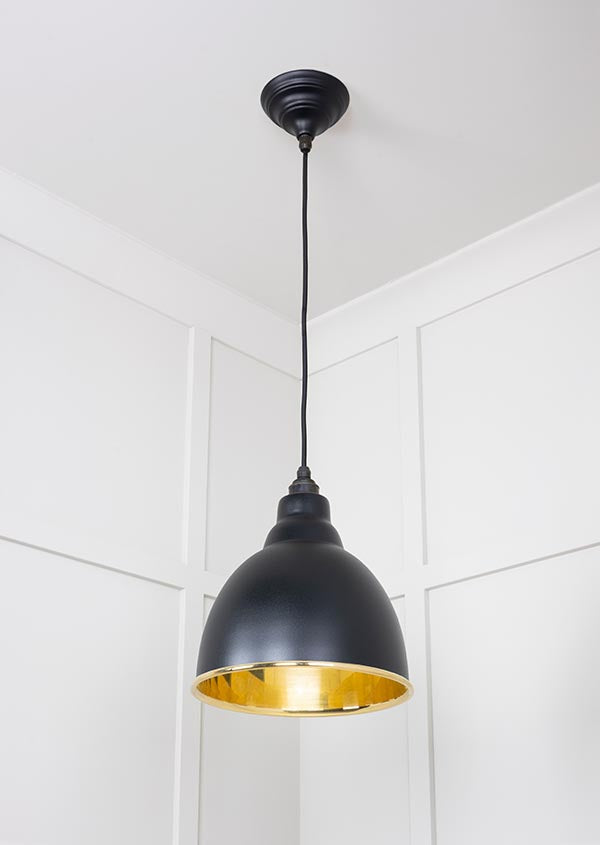 Smooth Brass Brindley Pendant