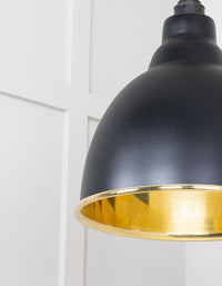 Smooth Brass Brindley Pendant