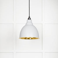 Smooth Brass Brindley Pendant