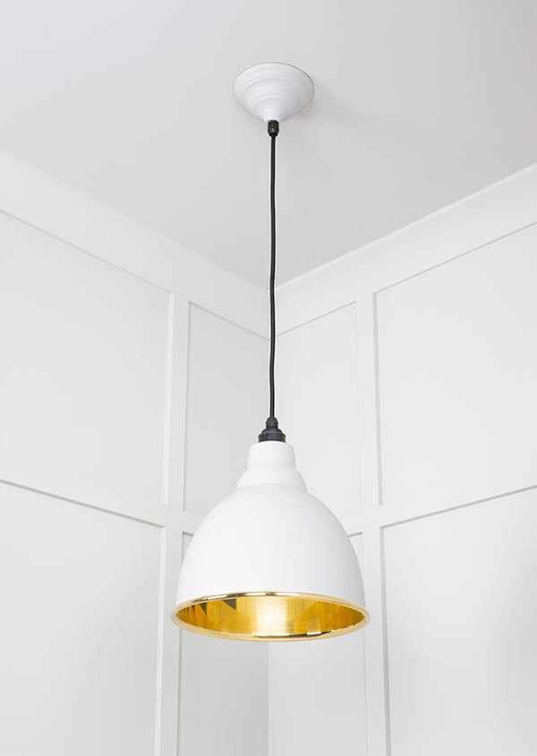 Smooth Brass Brindley Pendant