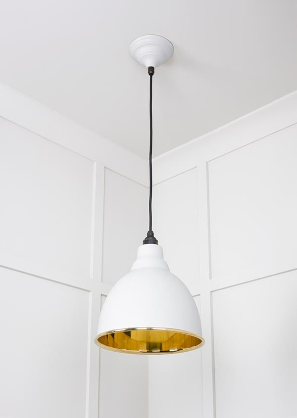 Smooth Brass Brindley Pendant