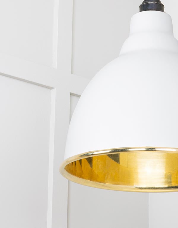 Smooth Brass Brindley Pendant