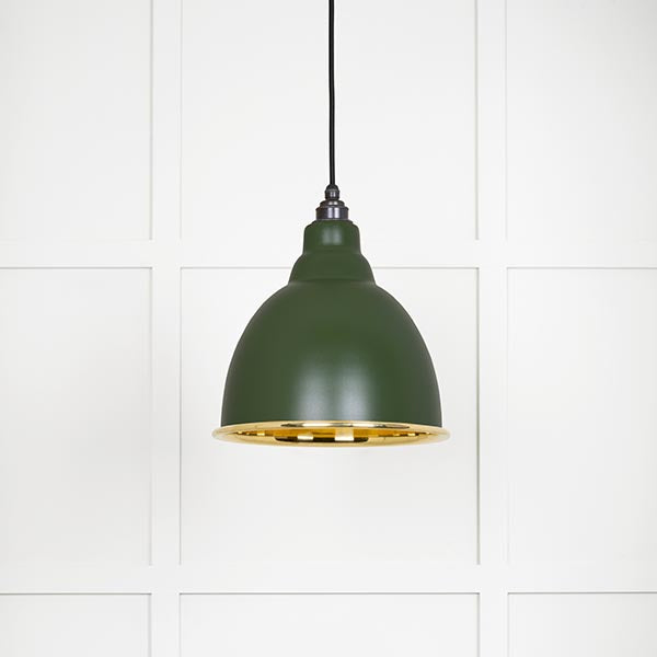 Smooth Brass Brindley Pendant