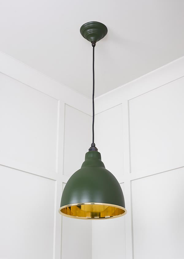 Smooth Brass Brindley Pendant