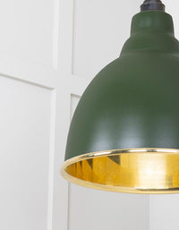 Smooth Brass Brindley Pendant