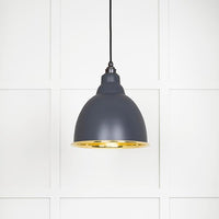 Smooth Brass Brindley Pendant