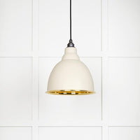 Smooth Brass Brindley Pendant