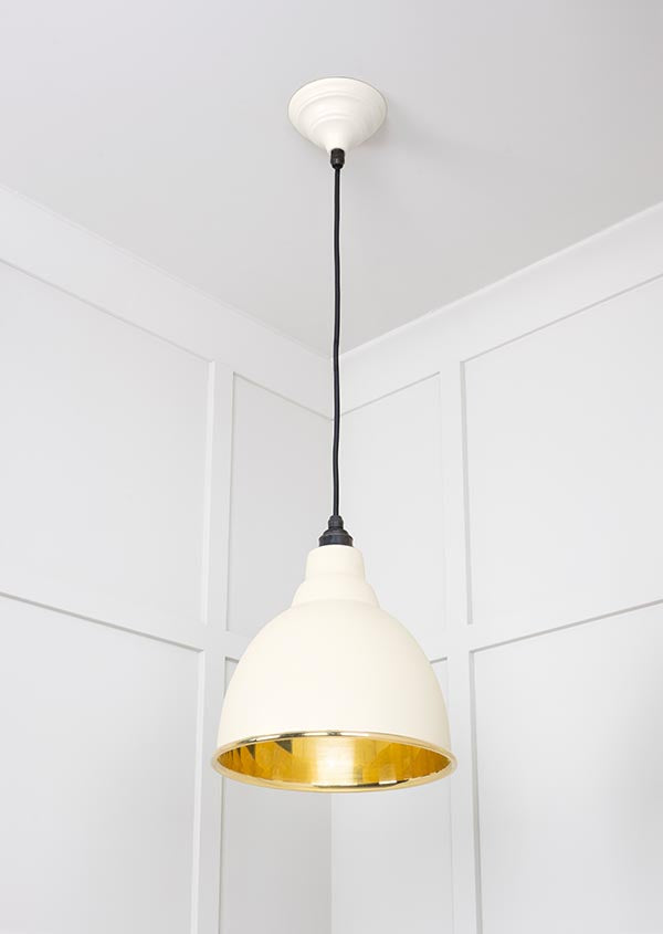 Smooth Brass Brindley Pendant