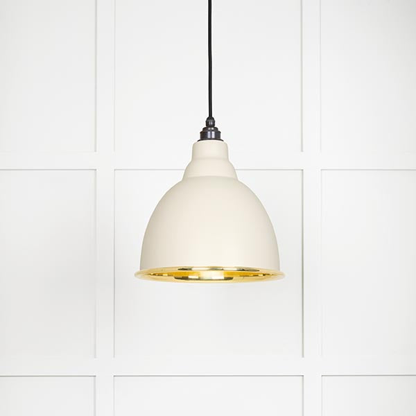 Smooth Brass Brindley Pendant