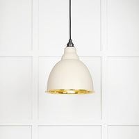 Smooth Brass Brindley Pendant