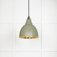 Smooth Brass Brindley Pendant