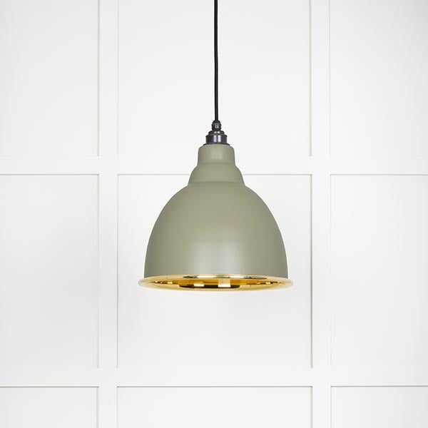 Smooth Brass Brindley Pendant