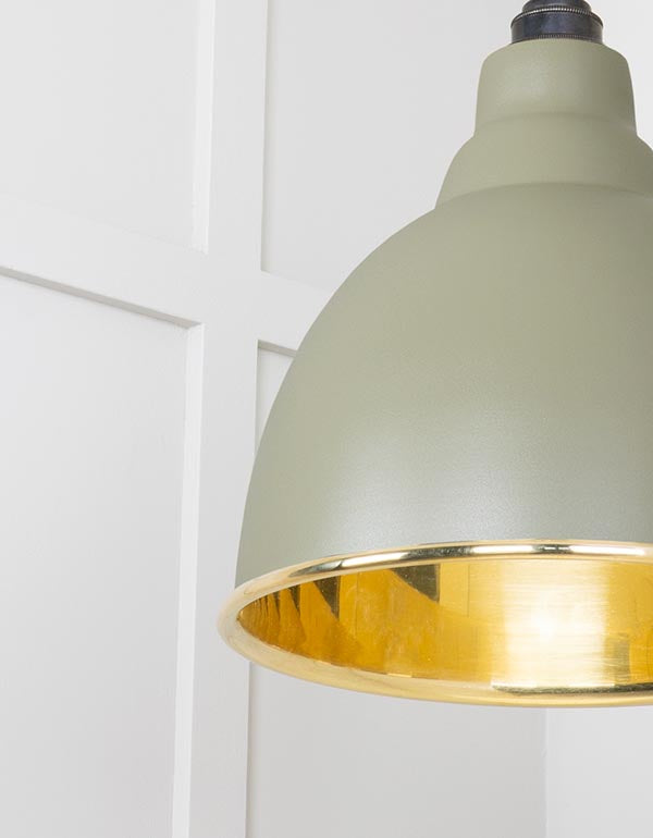 Smooth Brass Brindley Pendant