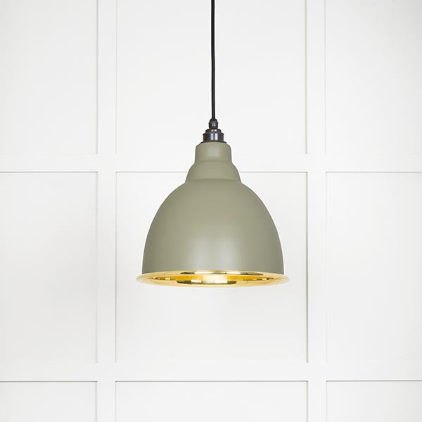 Smooth Brass Brindley Pendant