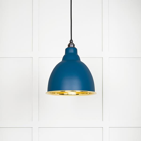 Smooth Brass Brindley Pendant