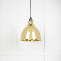 Smooth Brass Brindley Pendant