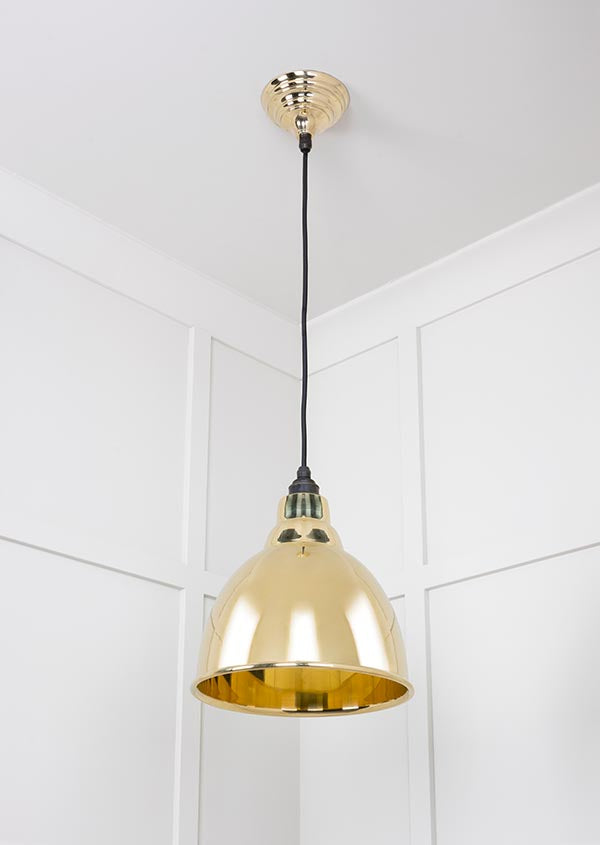 Smooth Brass Brindley Pendant