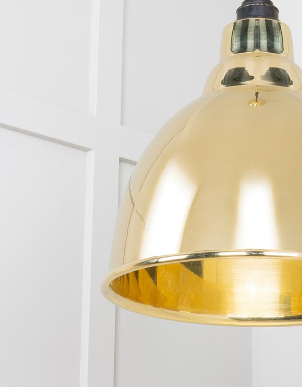 Smooth Brass Brindley Pendant