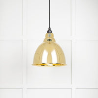 Smooth Brass Brindley Pendant