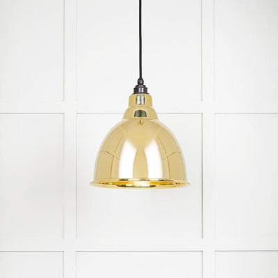 Smooth Brass Brindley Pendant