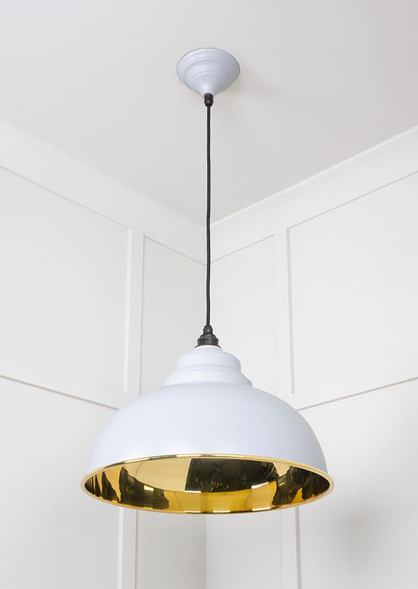 Smooth Brass Harborne Pendant