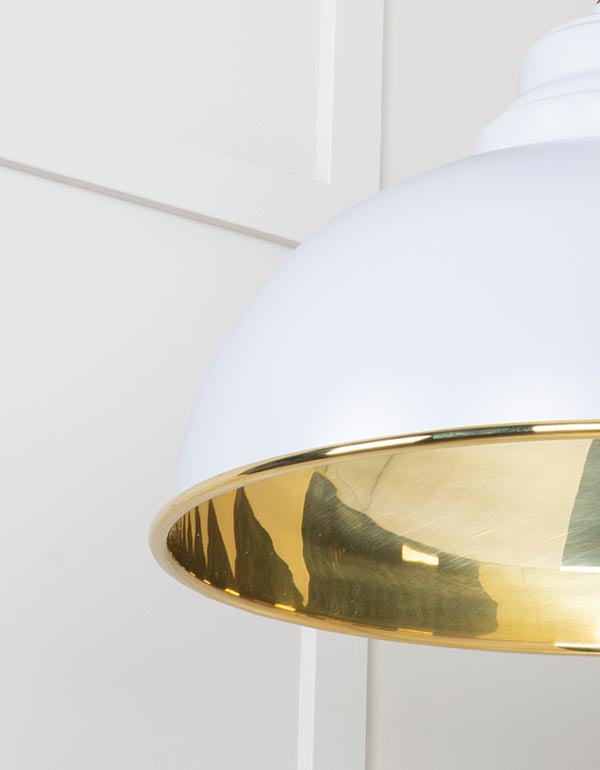 Smooth Brass Harborne Pendant