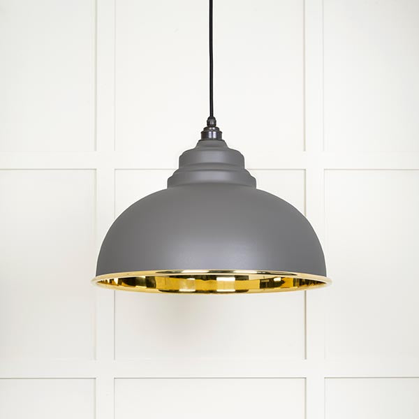 Smooth Brass Harborne Pendant