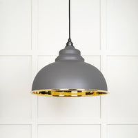 Smooth Brass Harborne Pendant