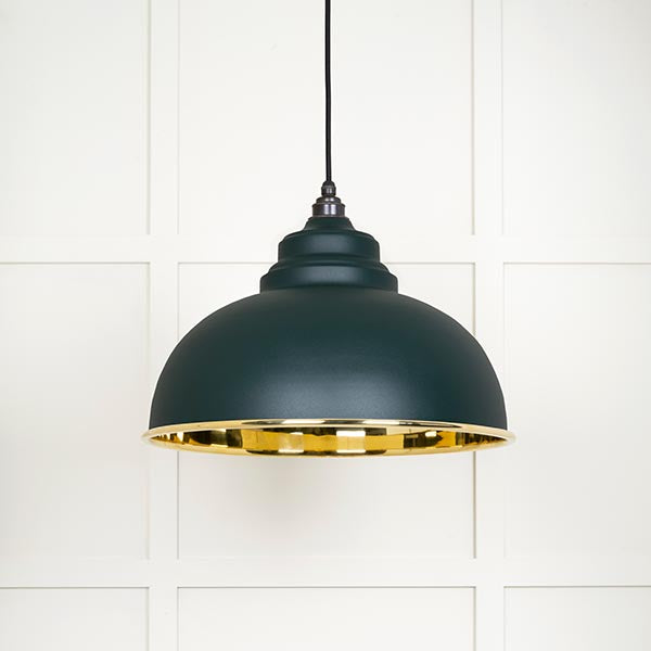 Smooth Brass Harborne Pendant