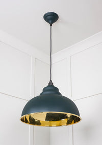 Smooth Brass Harborne Pendant