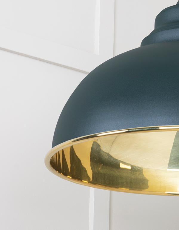 Smooth Brass Harborne Pendant