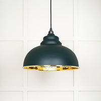 Smooth Brass Harborne Pendant