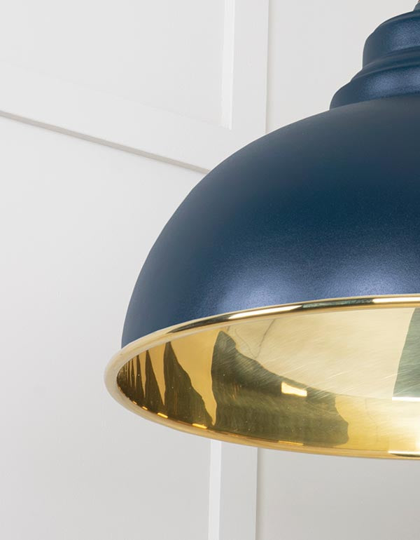 Smooth Brass Harborne Pendant