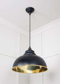 Smooth Brass Harborne Pendant