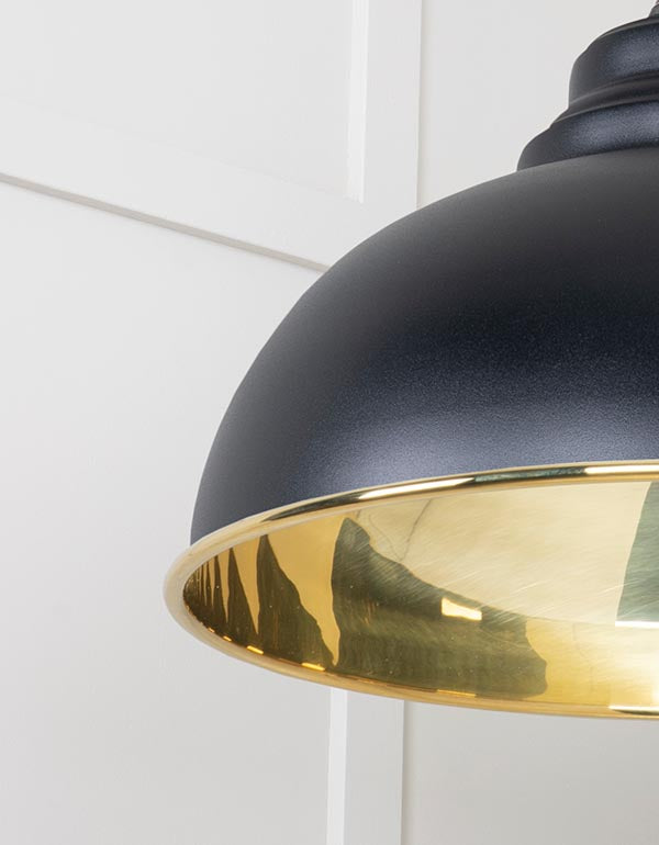 Smooth Brass Harborne Pendant