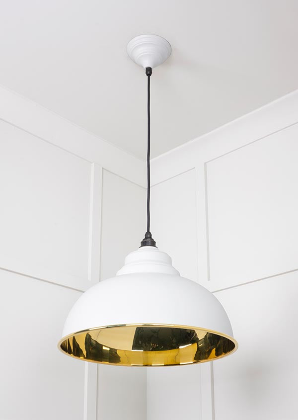 Smooth Brass Harborne Pendant